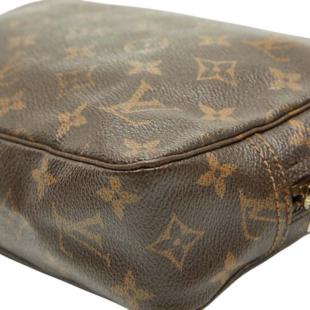 LOUIS VUITTON Brown Monogram Leather Pouch - Picture 6 of 10